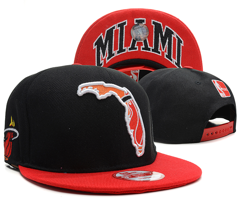 NBA Miami Heat NE Snapback Hat #120